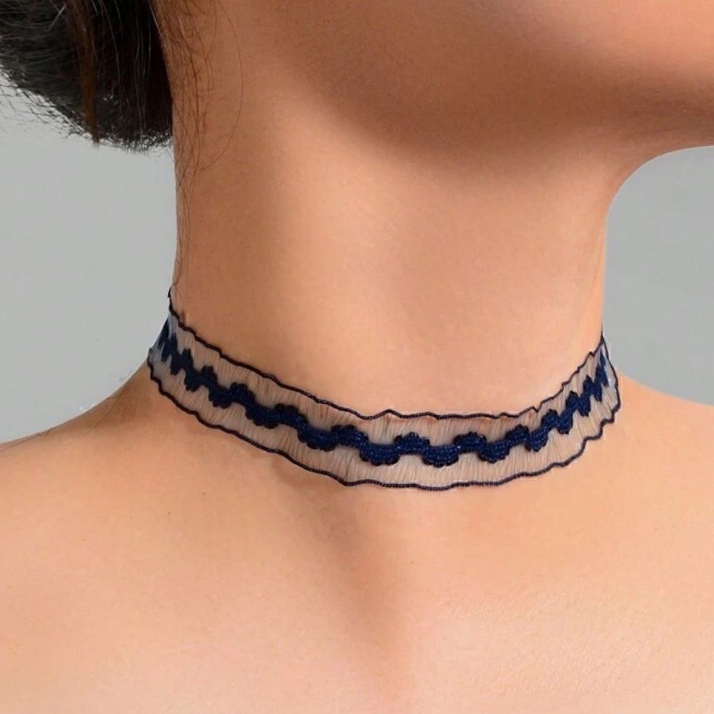 mesh choker A423
